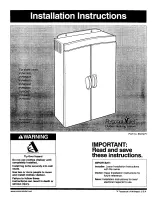 Preview for 1 page of Whirlpool PVWN600 Series Installation Instructions