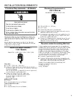 Preview for 3 page of Whirlpool R-WHAW050BW Use And Care Manual