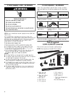 Preview for 4 page of Whirlpool R-WHAW050BW Use And Care Manual