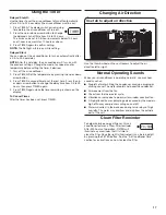 Preview for 17 page of Whirlpool R-WHAW050BW Use And Care Manual