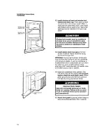 Preview for 16 page of Whirlpool R1011 Installation Instructions And Use & Care Manual