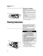 Preview for 22 page of Whirlpool R1011 Installation Instructions And Use & Care Manual