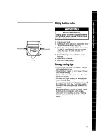 Preview for 25 page of Whirlpool R1011 Installation Instructions And Use & Care Manual