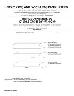 Whirlpool RANGE HOOD UXT2030AY Installation Instructions And Use & Care Manual предпросмотр