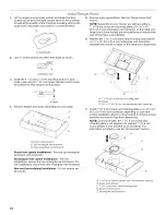 Предварительный просмотр 10 страницы Whirlpool RANGE HOOD UXT2030AY Installation Instructions And Use & Care Manual