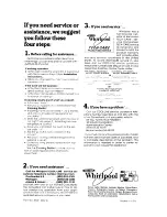 Предварительный просмотр 12 страницы Whirlpool RB1000XK Use & Care Manual