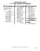 Предварительный просмотр 2 страницы Whirlpool RBD245PDB12 Parts List