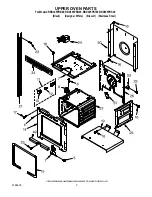 Preview for 3 page of Whirlpool RBD305PRB00 Lower Oven Parts