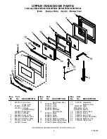 Preview for 6 page of Whirlpool RBD305PRB00 Lower Oven Parts