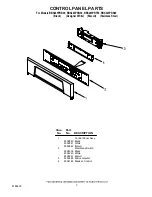 Preview for 3 page of Whirlpool RBS245PR Parts List