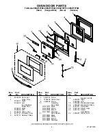 Preview for 4 page of Whirlpool RBS275PVB00 Parts List