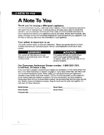 Preview for 2 page of Whirlpool RC8900XA Use & Care Manual