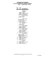 Preview for 2 page of Whirlpool RCC3024RB03 Parts Manual