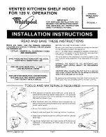 Whirlpool RCH3660 Installation Instructions Manual предпросмотр