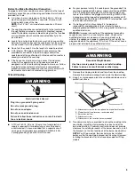 Предварительный просмотр 5 страницы Whirlpool RCS2002RS - Electric Cooktop Installation Instructions Manual