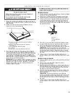 Предварительный просмотр 13 страницы Whirlpool RCS2002RS - Electric Cooktop Installation Instructions Manual