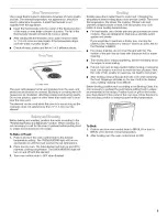 Preview for 9 page of Whirlpool RF110AXSQ0 Use & Care Manual