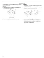 Preview for 12 page of Whirlpool RF110AXSQ0 Use & Care Manual