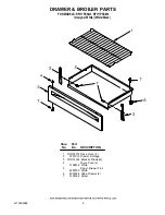 Preview for 5 page of Whirlpool RF111PXS Parts List