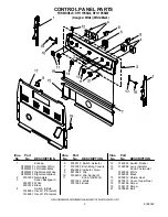 Предварительный просмотр 2 страницы Whirlpool RF111PXSQ0 Parts List