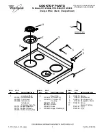 Whirlpool RF114PXSB0 Parts List preview