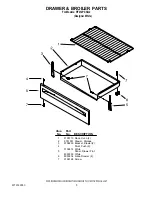 Предварительный просмотр 5 страницы Whirlpool RF212PXS Parts List