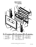 Предварительный просмотр 6 страницы Whirlpool RF212PXS Parts List