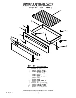 Предварительный просмотр 5 страницы Whirlpool RF214LXT Parts List