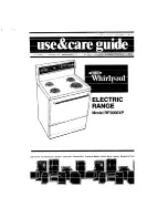 Whirlpool RF3000XP Use & Care Manual preview