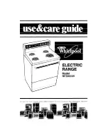 Whirlpool RF3000XV Use & Care Manual preview