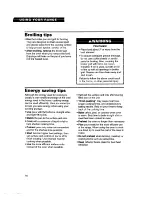 Preview for 16 page of Whirlpool RF3020XD Use And Care Manual