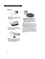 Preview for 20 page of Whirlpool RF3020XD Use And Care Manual