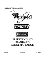 Whirlpool RF302BXE Service Manual preview