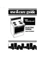 Whirlpool RF303BXP Use & Care Manual preview