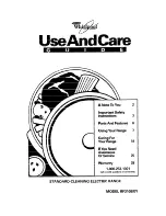 Preview for 1 page of Whirlpool RF310BXY Use And Care Manual