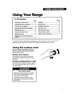 Preview for 7 page of Whirlpool RF310BXY Use And Care Manual