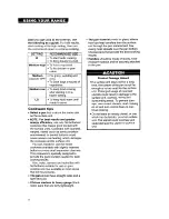 Preview for 8 page of Whirlpool RF310BXY Use And Care Manual