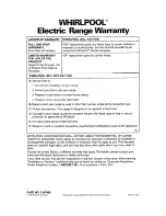 Preview for 28 page of Whirlpool RF310BXY Use And Care Manual