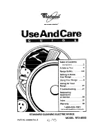 Whirlpool RF314BBD Use And Care Manual preview