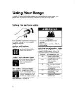 Предварительный просмотр 8 страницы Whirlpool RF314BBD Use And Care Manual