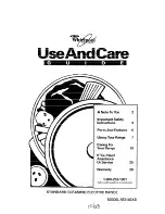 Whirlpool RF314BXB Use And Care Manual preview