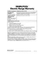 Preview for 40 page of Whirlpool RF315PCY Use And Care Manual