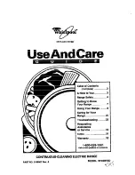 Whirlpool RF330PXD Use And Care Manual preview