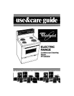 Preview for 1 page of Whirlpool RF3365XW Use And Care Manual