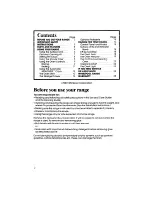 Preview for 2 page of Whirlpool RF3365XW Use And Care Manual