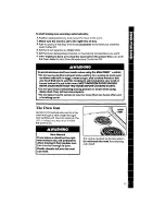 Preview for 13 page of Whirlpool RF3365XW Use And Care Manual