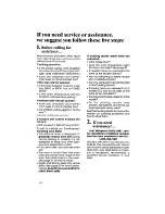 Preview for 24 page of Whirlpool RF3365XW Use And Care Manual