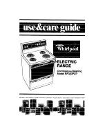 Whirlpool RF350PXP Use And Care Manual preview