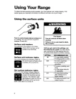 Preview for 8 page of Whirlpool RF356BXD Use And Care Manual