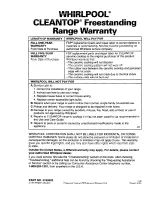 Preview for 33 page of Whirlpool RF356BXD Use And Care Manual